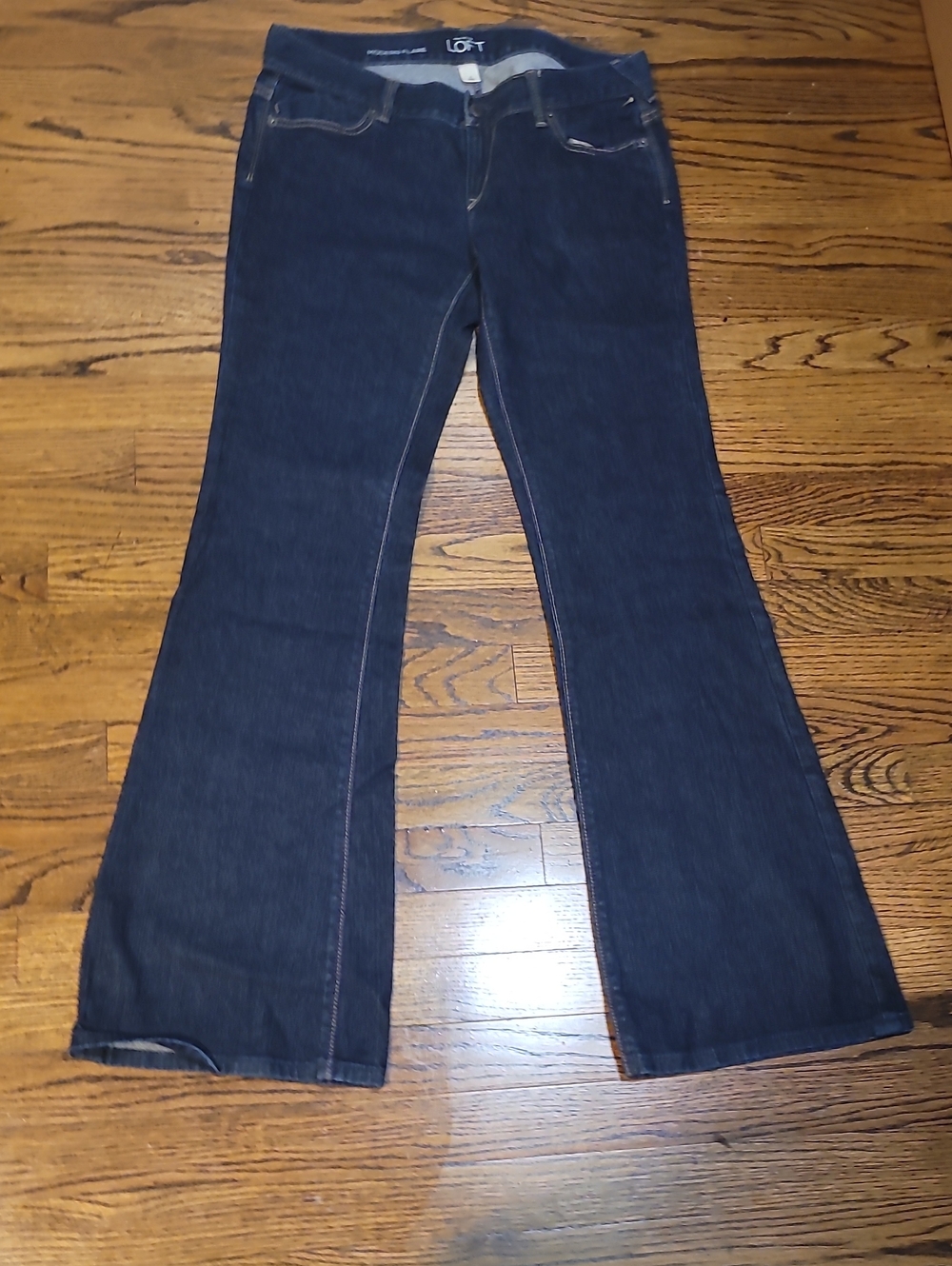 LOFT Dark Indigo Flare Jeans